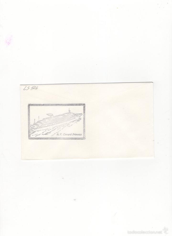 Sellos: SOBRE. M.V. CUNARD PRINCESS. - Foto 1