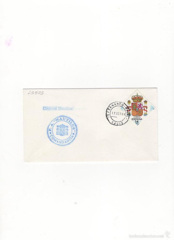 Sellos: SOBRE. CORBETA NAUTILUS, -COMANDANCIA -,CADIZ, 1984. - Foto 1