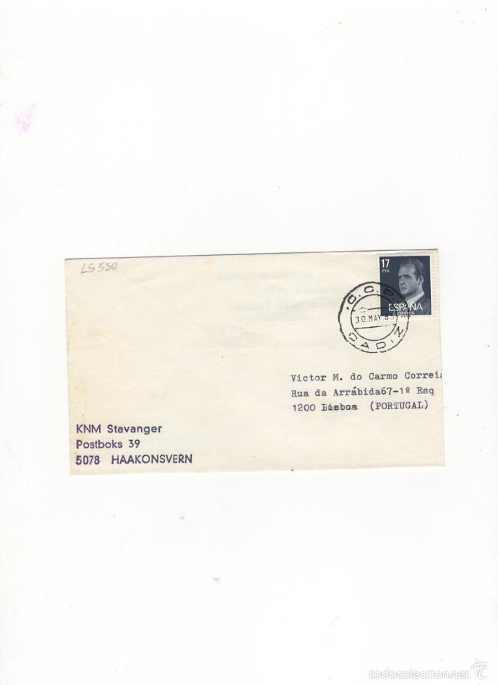 Sellos: SOBRE. KNM STAVANGER, HAAKONSVERN, 1985. - Foto 1