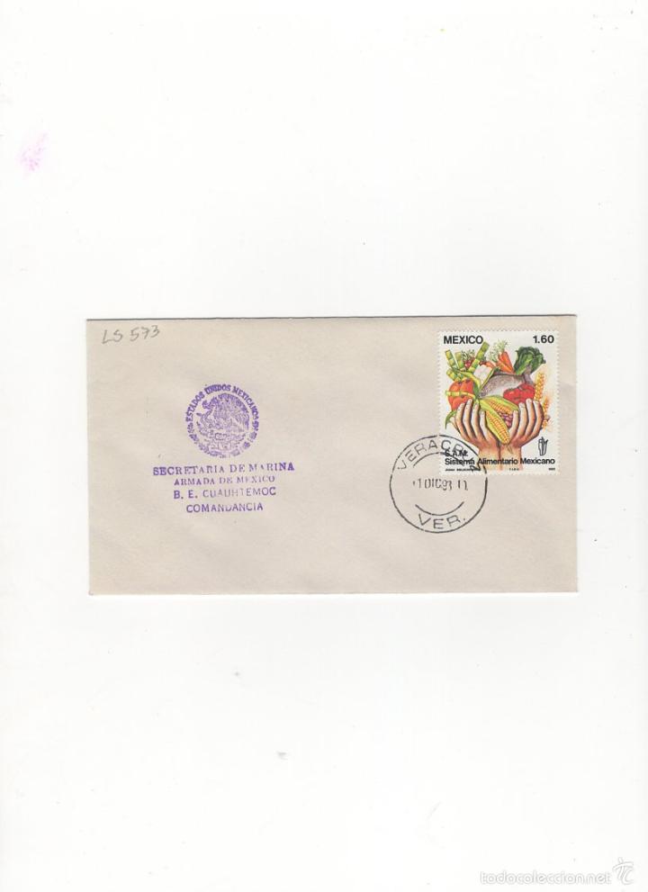Sellos: SOBRE. B.E. CUAUHTEMOC, ARMADA DE MEXICO, COMANDANCIA, MEXICO, 1982. - Foto 1