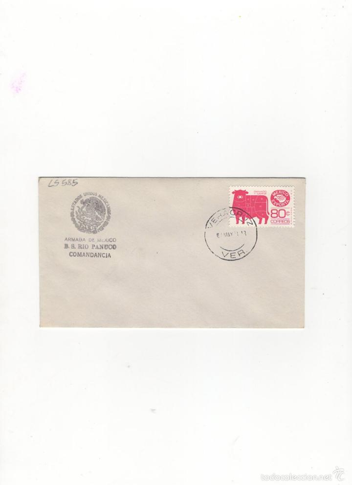 Stamps: SOBRE. B.S. RIO PANUCO, COMANDANCIA, ARMADA DE MEXICO, 1988.