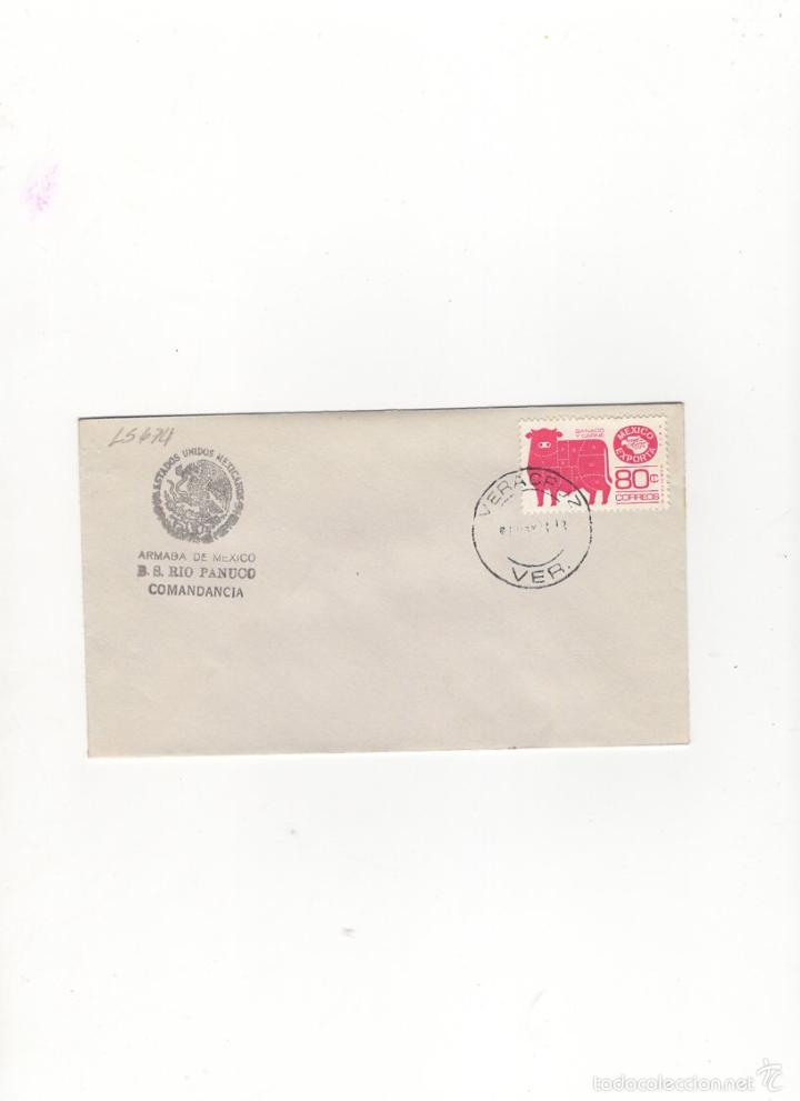 Stamps: SOBRE. B.S. RIO PANUCO, COMANDANCIA, ARMADA DE MEXICO, 1988.