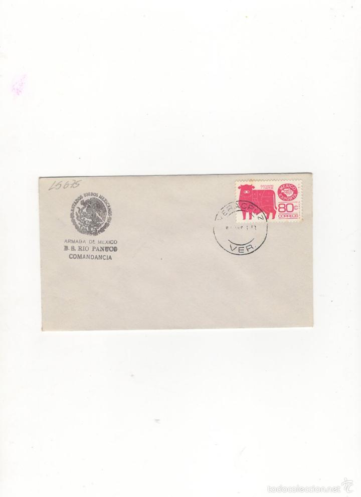 Stamps: SOBRE. B.S. RIO PANUCO, COMANDANCIA, ARMADA DE MEXICO, 1988.