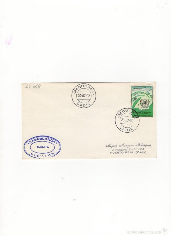 Sellos: SOBRE. CASABLANCA, S.M.L.L. , 1992. - Foto 1