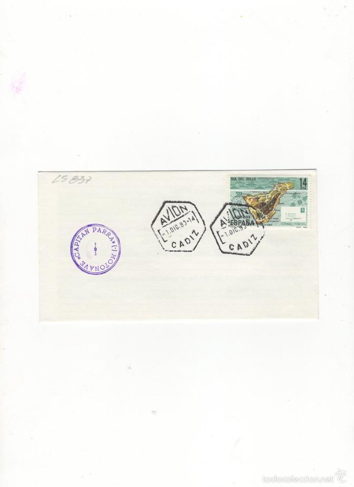 Sellos: SOBRE. CAPITAN PARRA, MOTONAVE, ESPA&Ntilde;A, 1983. - Foto 1