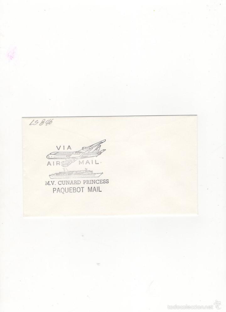 Sellos: SOBRE. M.V. CUNARD PRINCESS . - Foto 1