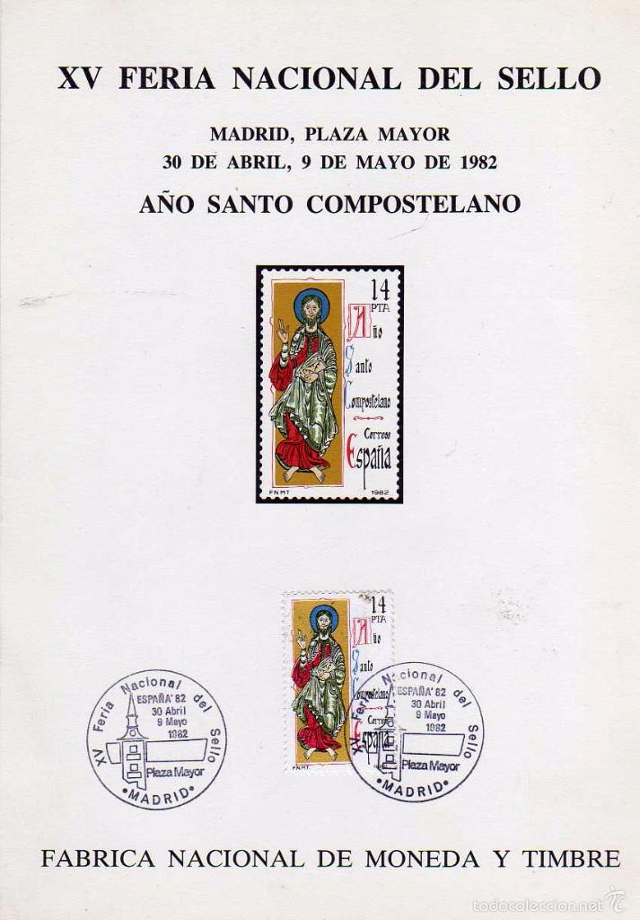 Sellos: POSTAL A&Ntilde;O SANTO COMPOSTELANO - Foto 1