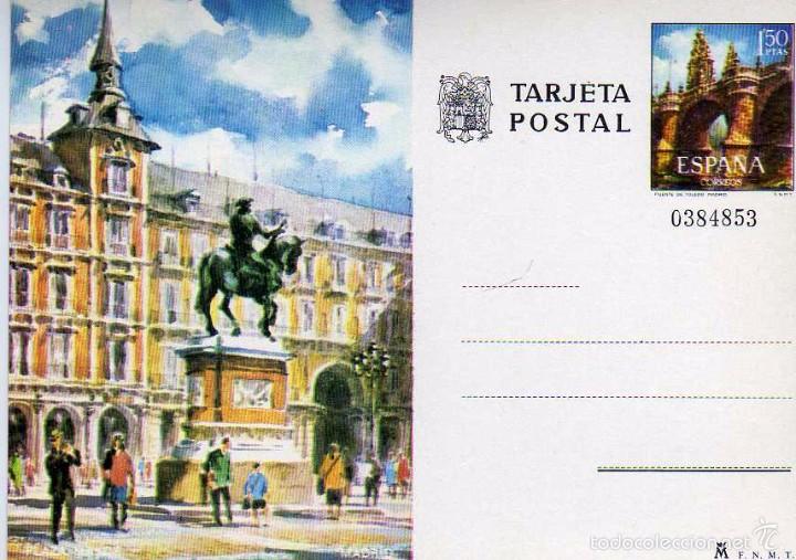 Sellos: POSTAL PLAZA MAYOR MADRID - Foto 1