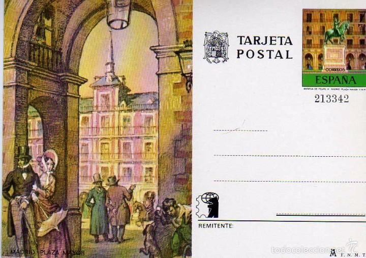 Sellos: POSTAL PLAZA MAYOR MADRID - Foto 1