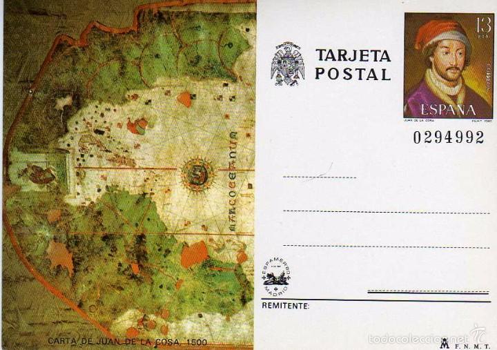 Sellos: POSTAL CARTA DE JUAN DE LA COSA - Foto 1