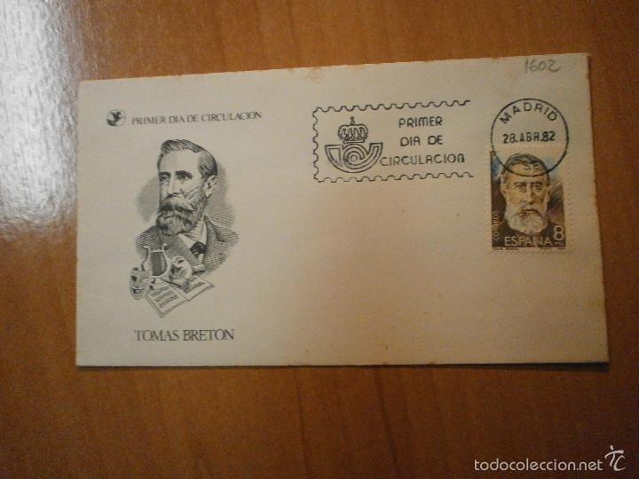 Briefmarken: SOBRE PRIMER DIA DE CIRCULACION TOMAS BRETON