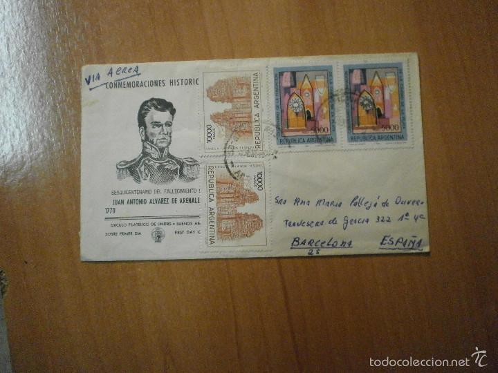 Stamps: SOBRE CONMEMORACIONNES HISTOTICAS SESQUICENTENARIO DEL FALLECIMIENTO  JUAN ANTONIO ALVAREZ DE ARENAL