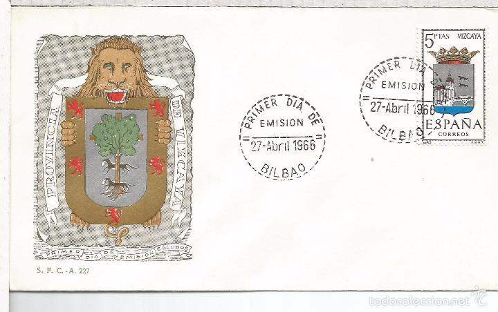 Sellos: FDC SPD ESCUDOS VIZCAYA MAT BILBAO - Foto 1