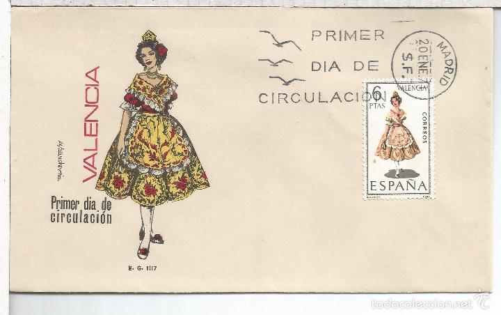 Sellos: FDC SPD MADRID TRAJE TIPICO DE VALENCIA - Foto 1
