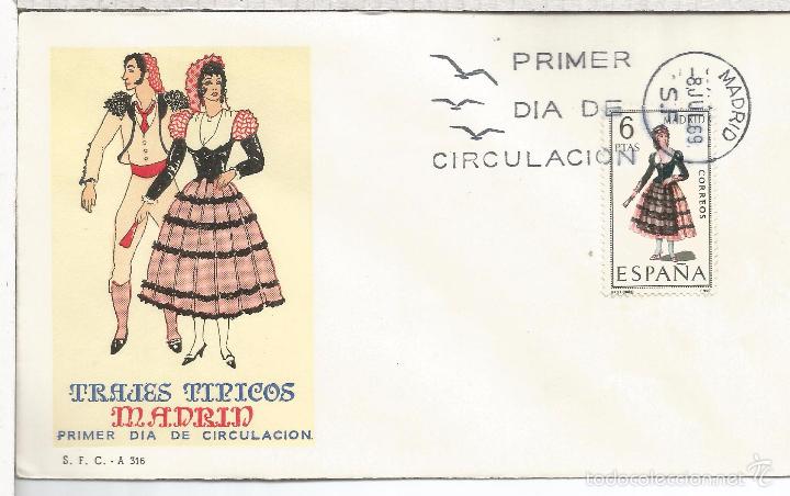 Sellos: FDC SPD MADRID TRAJE TIPICO DE MADRID - Foto 1