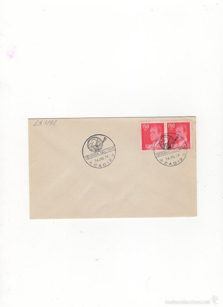 Sellos: SOBRE. SEMANA DEL MAR, CADIZ, 1978. - Foto 1