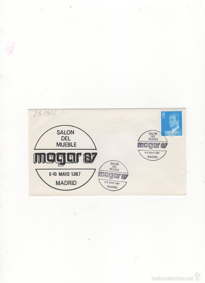 Sellos: SOBRE. SALON DEL MUEBLE, MOGAR 87, MADRID, 1987. - Foto 1
