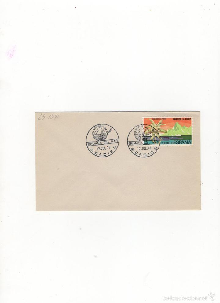 Sellos: SOBRE. SEMANA DEL MAR, CADIZ, 1978. - Foto 1