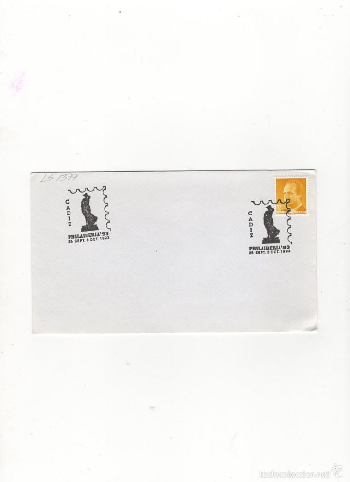 Sellos: SOBRE. PHILAIBERIA&acute;93, CADIZ. - Foto 1
