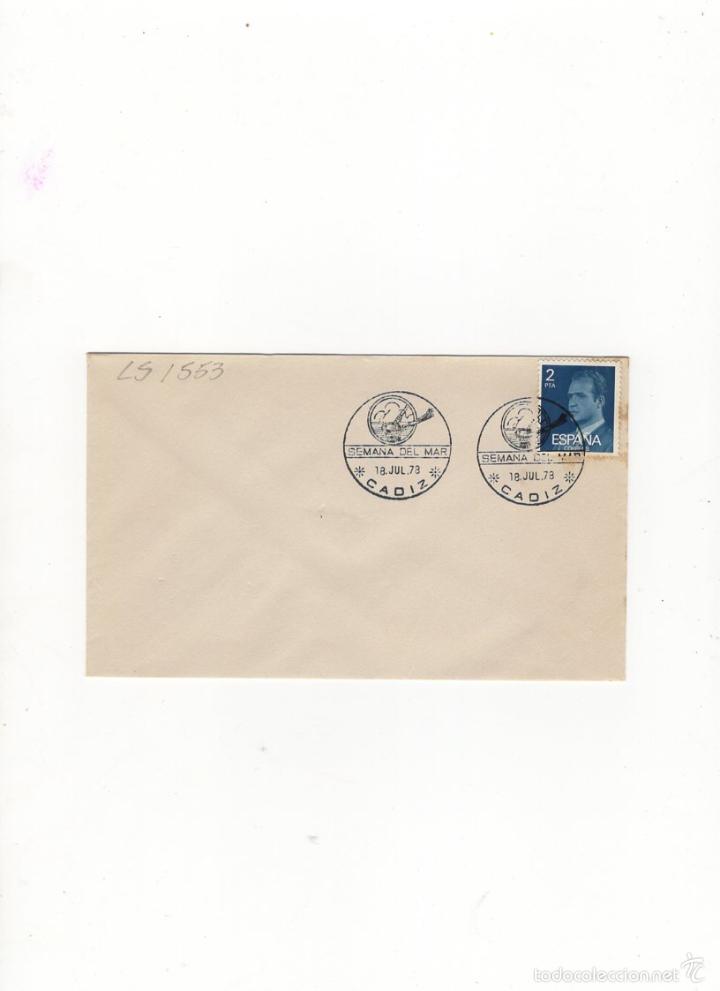 Sellos: SOBRE. SEMANA DEL MAR, CADIZ, 1978. - Foto 1