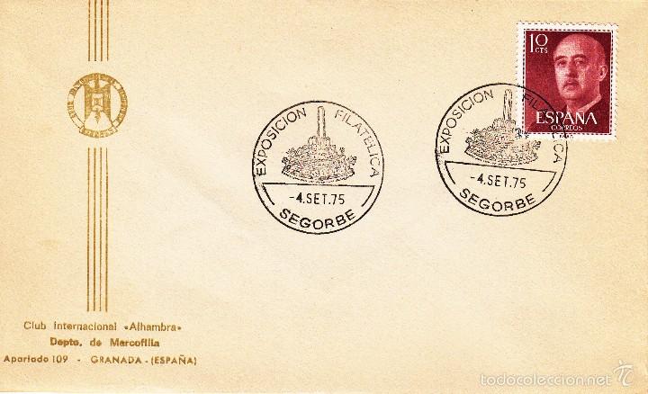 Sellos: SOBRE: 1975 SEGORBE. EXPOSICION FILATELICA - Foto 1
