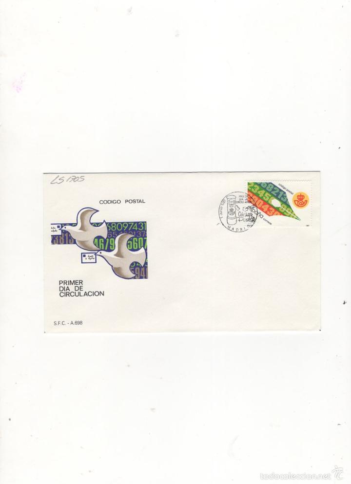 Sellos: SOBRE PRIMER DIA DE CIRCULACION, CODIGO POSTAL, MADRID, 1987. - Foto 1