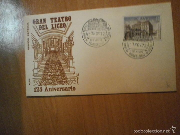 Stamps: SOBRE GRAN TEATRO DEL LICEO 125 ANIVERSARIO. EDICION ESPECIAL