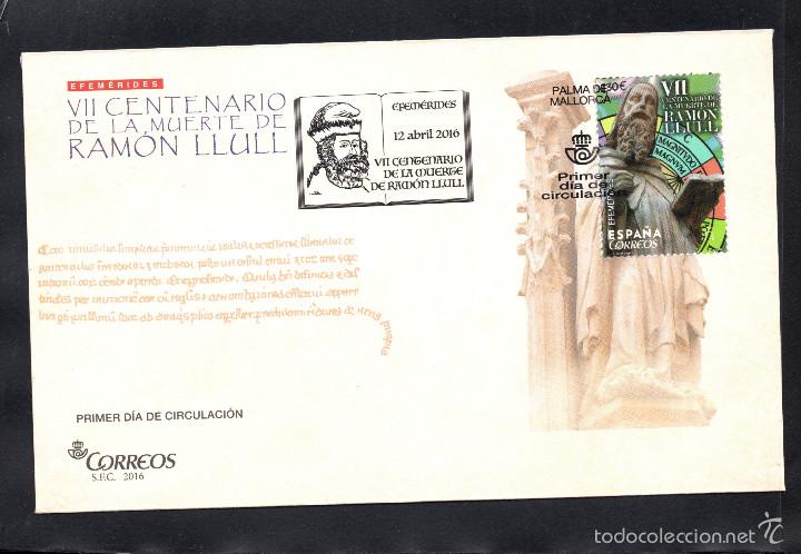 Sellos: ESPA&Ntilde;A SPD 5052 - A&Ntilde;O 2016 - 7&ordm; CENTENARIO DE LA MUERTE DE RAMON LLULL - Foto 1