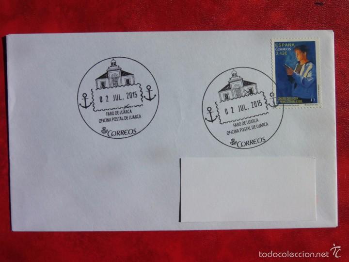 Sellos: OFICINA POSTAL DE LUARCA 2015 - FARO DE LUARCA. - Foto 1