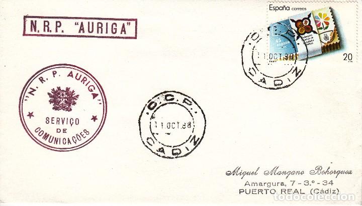 Sellos: SOBRE: 1988 CADIZ. NRP. AURIGA - Foto 1
