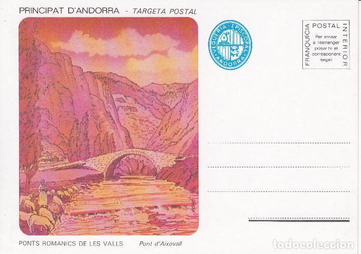 Sellos: TARJETA POSTAL: ANDORRA. PONT D&Aacute;IXOVALL - Foto 1