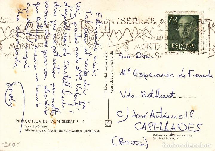 Sellos: TARJETA POSTAL: MONSERRAT / BARCELONA - Foto 2