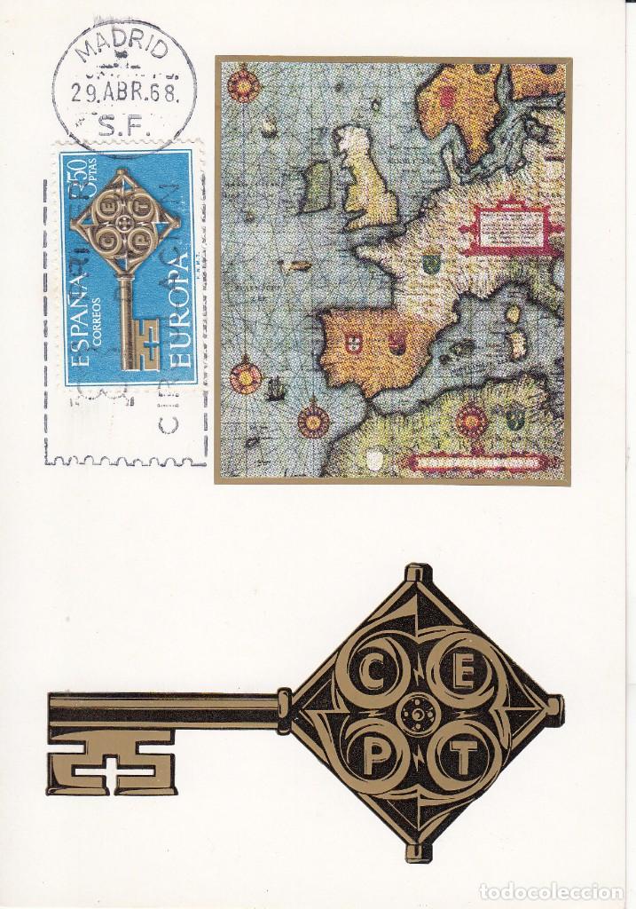 Sellos: TARJETA POSTAL: 1968 MADRID. EUROPA - Foto 1