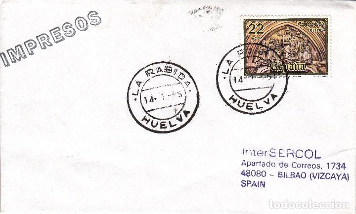 Sellos: SOBRE: 1995 LA RABIDA. HUELVA - Foto 1