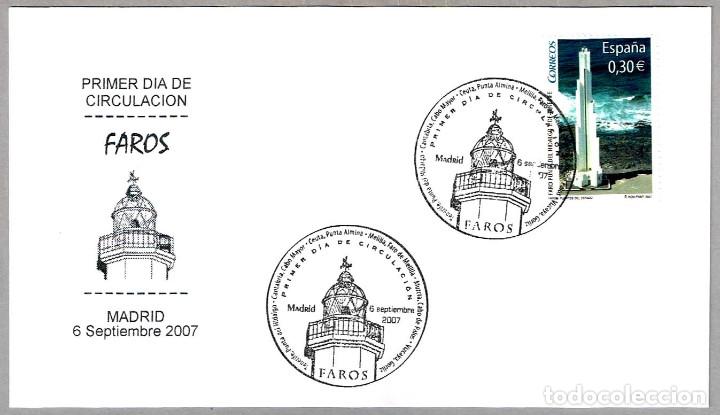 Sellos: Matasellos Primer Dia - FAROS. Madrid 2007 - Foto 1