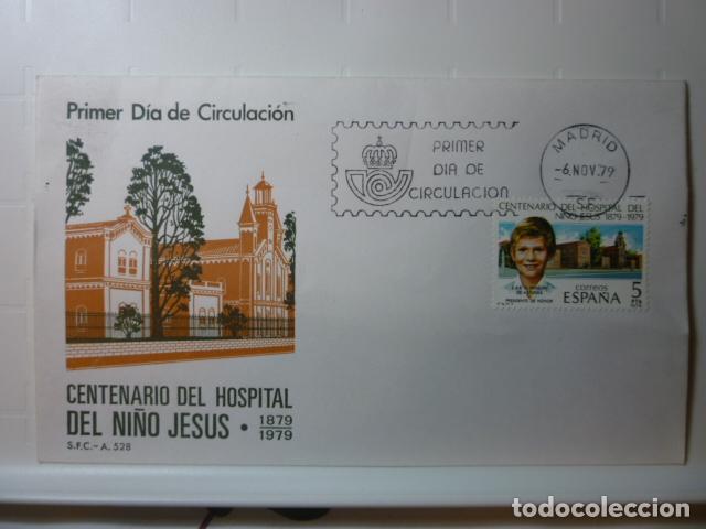 Sellos: SOBRE PRIMER DIA CENTENARIO DEL HOSPITAL DEL NI&Ntilde;O JESUS. NOVIEMBRE 1979.
