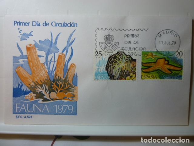 Sellos: SOBRE PRIMER DIA. FAUNA 1979. - Foto 1