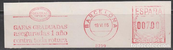 Sellos: FRANQUEO MEC&Aacute;NICO N&ordm; 8799, GENERAL OPTICA - Foto 1