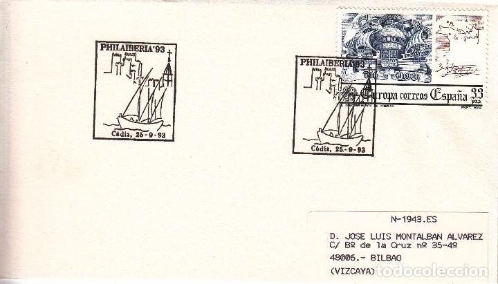Sellos: SOBRE: 1993 CADIZ. PHILAIBERIA-93 - Foto 1