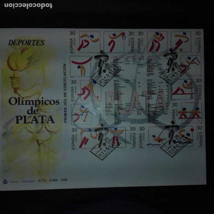 Sellos: ESPA&Ntilde;A OLIMPICOS DE PLATA 1995 - Foto 1