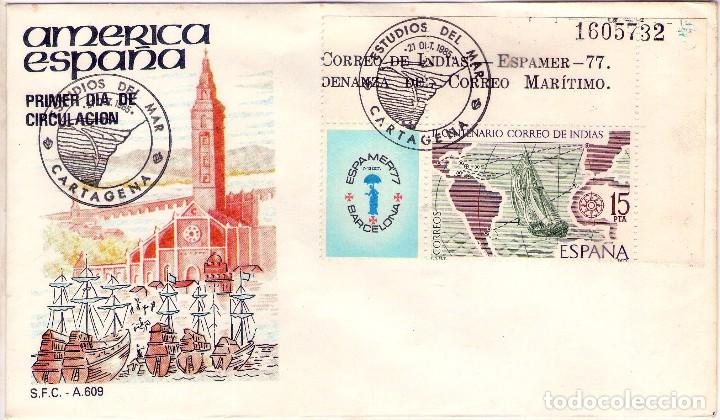Sellos: SOBRE TEMA CRISTOBAL COLON, REYES CATOLICOS. - Foto 1