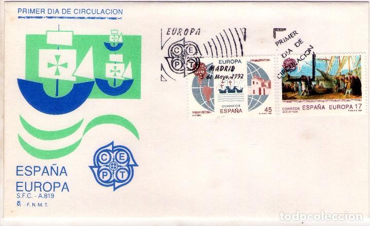 Sellos: SOBRE TEMA CRISTOBAL COLON, REYES CATOLICOS., - Foto 1