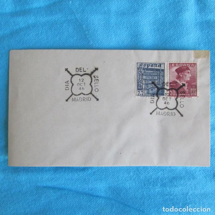 Sellos: 1946. Sobre primer d&iacute;a. Dia del Sello - Foto 1