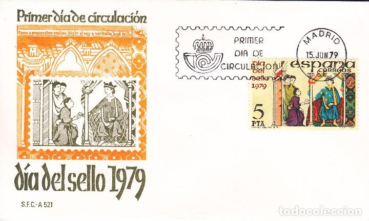 Sellos: SOBRE: 1979 MADRID. DIA DEL SELLO - Foto 1