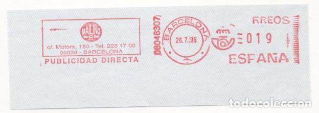 Sellos: FRANQUEO MECANICO A&Ntilde;O 1996 - Foto 1