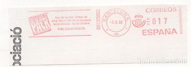 Sellos: FRANQUEO MECANICO A&Ntilde;O 1996 - Foto 1