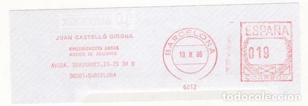 Sellos: FRANQUEO MECANICO A&Ntilde;O 1996 - Foto 1