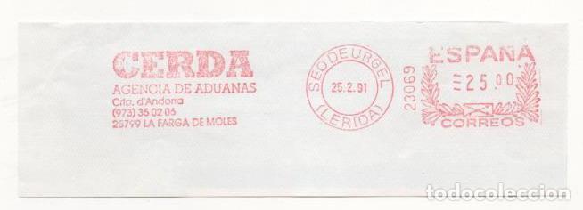Sellos: FRANQUEO MECANICO A&Ntilde;O 1991 - Foto 1