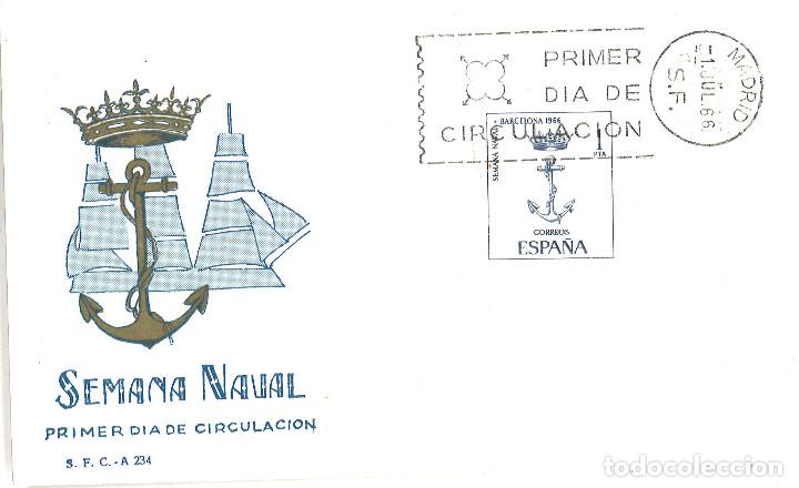 Sellos: Semana Naval de Barcelona, julio de 1966 - Foto 1