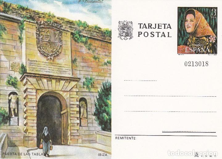 Sellos: TARJETA POSTAL: 1978 IBIZA. PUERTA DE LAS TABLAS - Foto 1